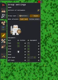 Preferred equipment UI showing group equipment preferences (v0.2.0)
